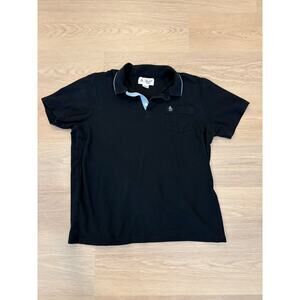 An Original Penguin by Munsingwear black polo with blue trim and pocket Size XL
